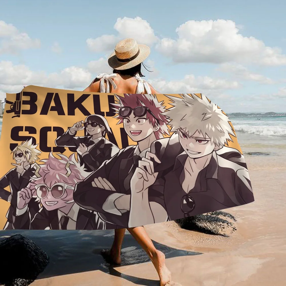 My hero academia Anime Bakugo Microfiber Beach Towel