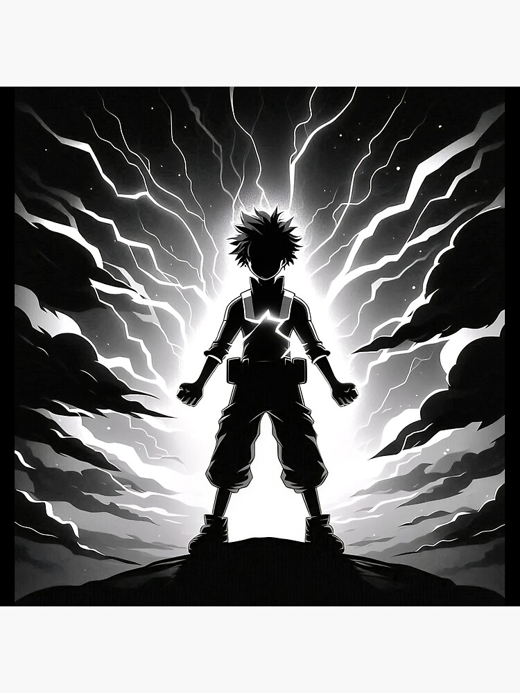 Silhouette Deku Throw Pillow - Image 2