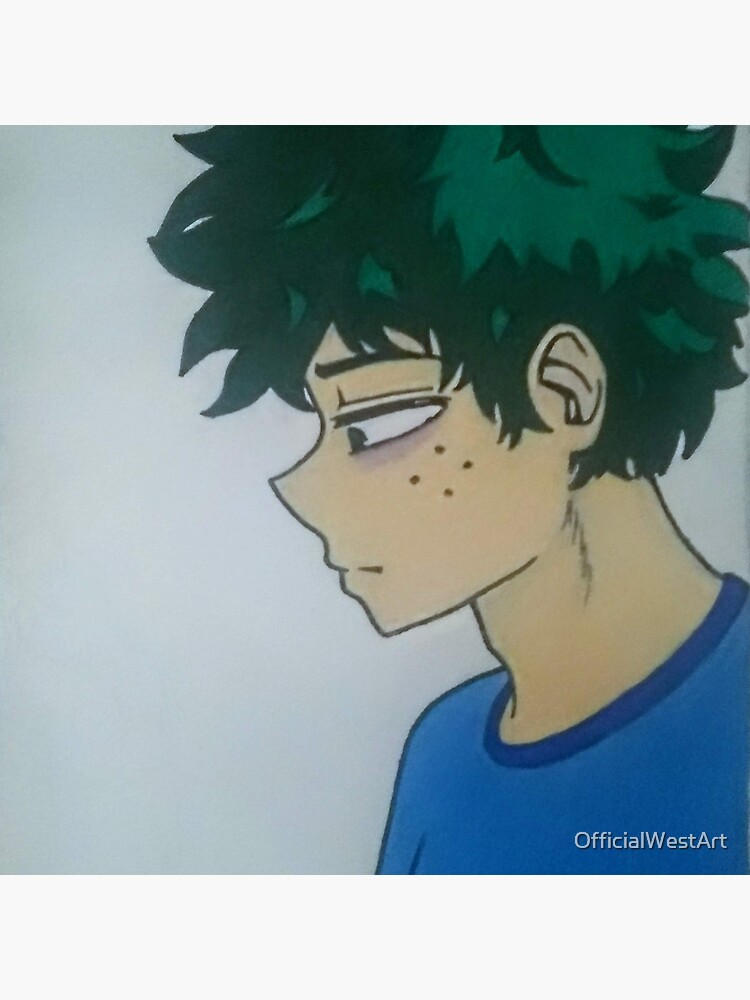Depressed Midoriya Throw Pillow - Image 2
