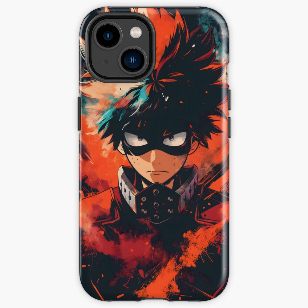 Explosive Hero Vibrant Anime Power T Shirt Design Iphone Case