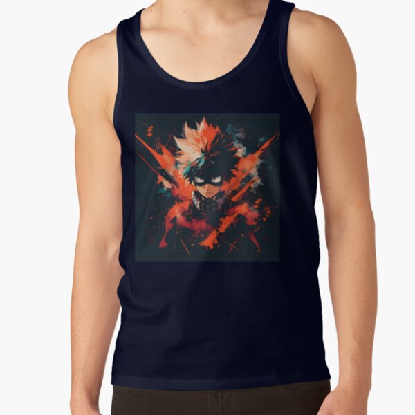 Explosive Hero Vibrant Anime Power Design Tank Top - Image 6