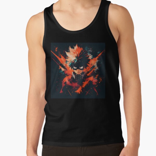 Explosive Hero Vibrant Anime Power Design Tank Top