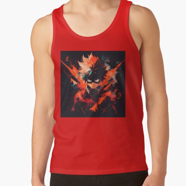 Explosive Hero Vibrant Anime Power Design Tank Top - Image 5