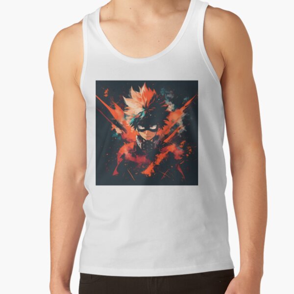 Explosive Hero Vibrant Anime Power Design Tank Top - Image 2