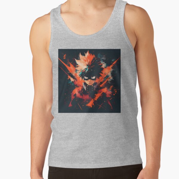 Explosive Hero Vibrant Anime Power Design Tank Top - Image 4