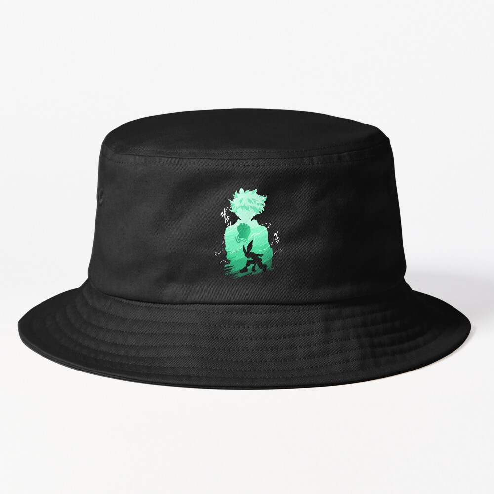 Hot Design Green Haired Hero Bucket Hat