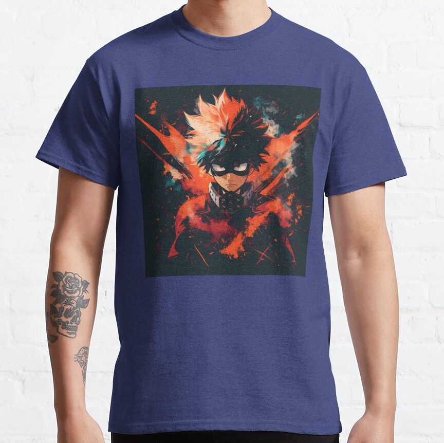 Explosive Hero Vibrant Anime Power Design T-shirt - Image 5