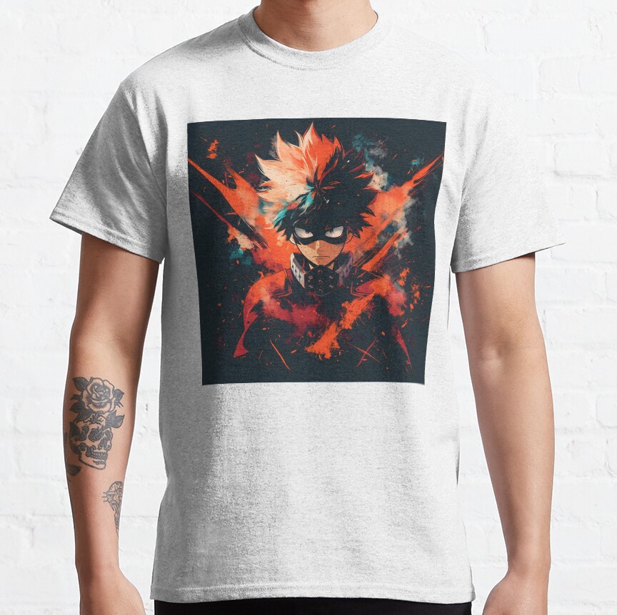 Explosive Hero Vibrant Anime Power Design T-shirt - Image 2