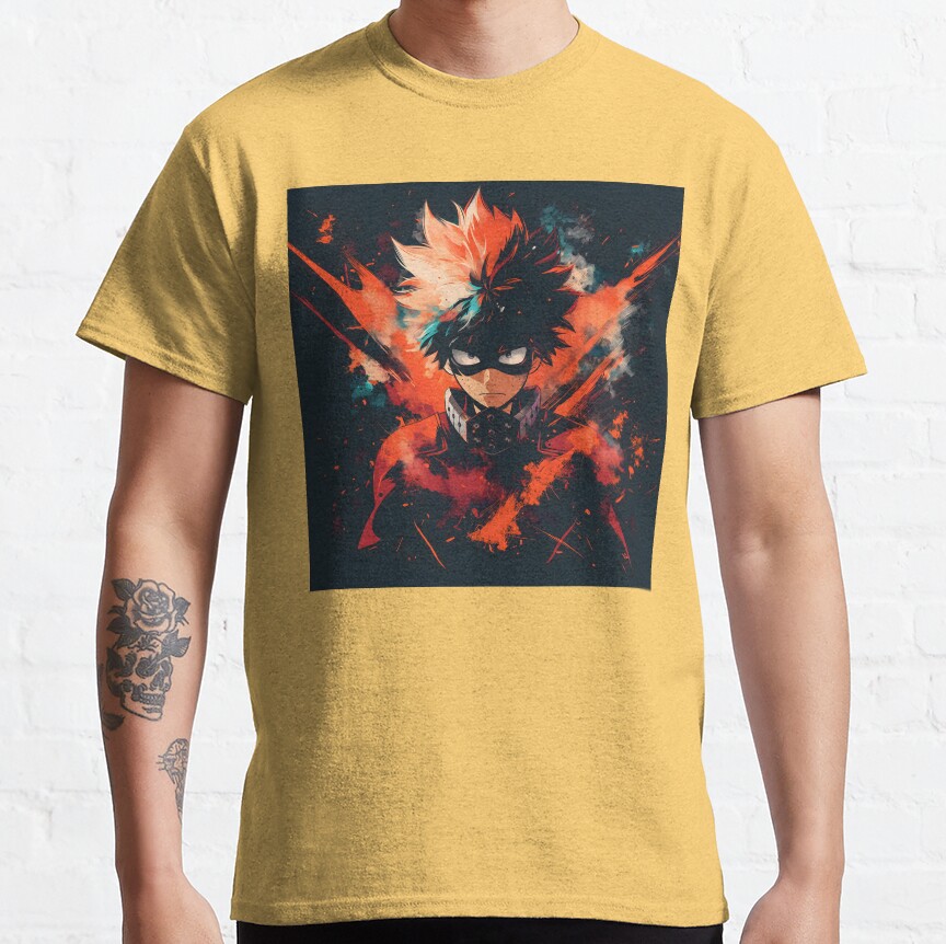 Explosive Hero Vibrant Anime Power Design T-shirt - Image 7