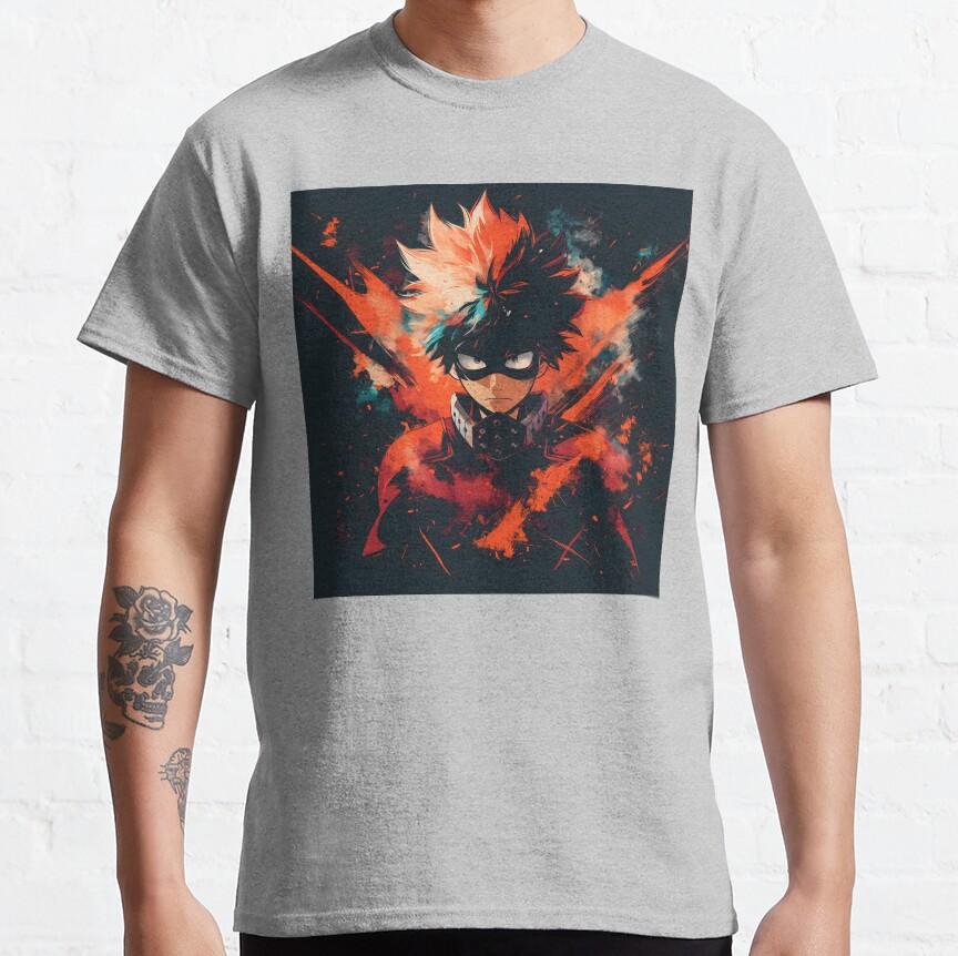 Explosive Hero Vibrant Anime Power Design T-shirt - Image 4