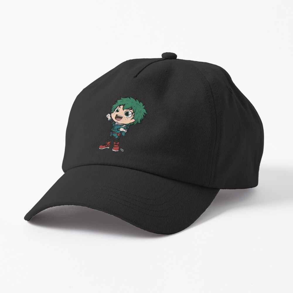 Anime Boy Green Superhero Cap