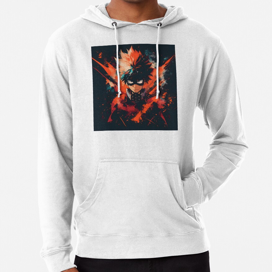 Explosive Hero Vibrant Anime Power Design Hoodie - Image 2