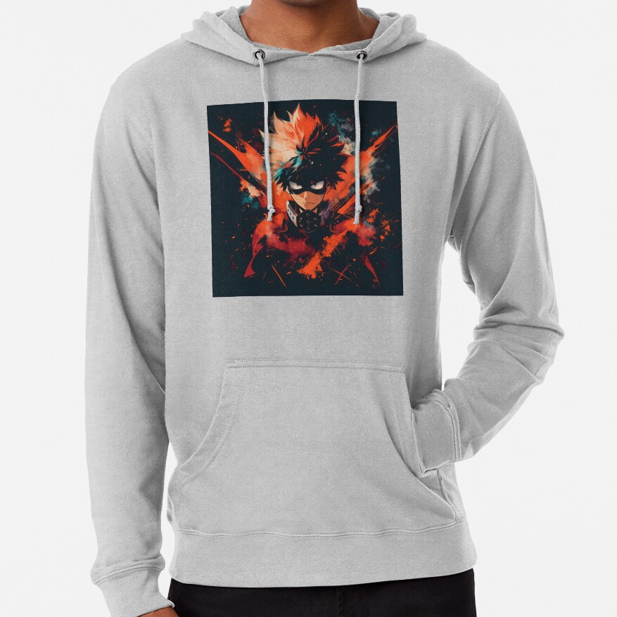 Explosive Hero Vibrant Anime Power Design Hoodie - Image 5