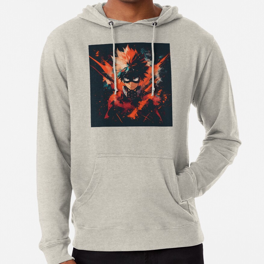 Explosive Hero Vibrant Anime Power Design Hoodie - Image 4