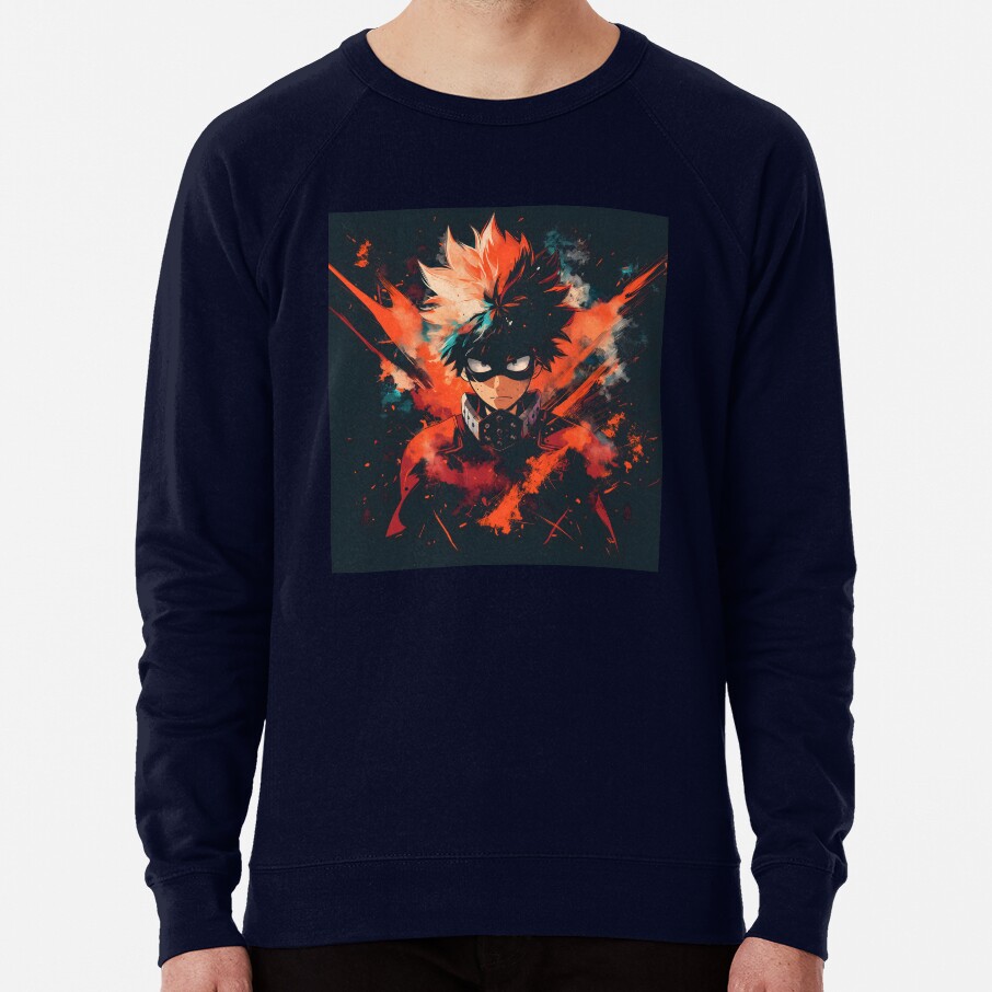 Explosive Hero Vibrant Anime Power Design Sweatshirt - Image 6