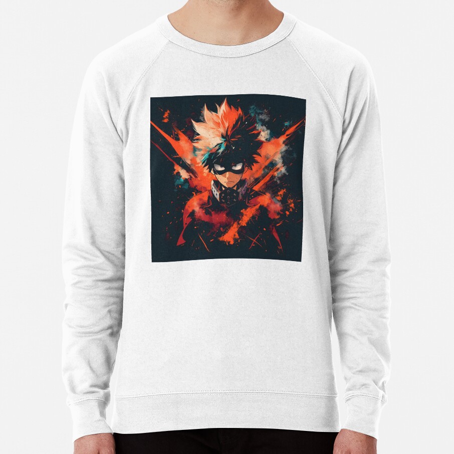 Explosive Hero Vibrant Anime Power Design Sweatshirt - Image 2