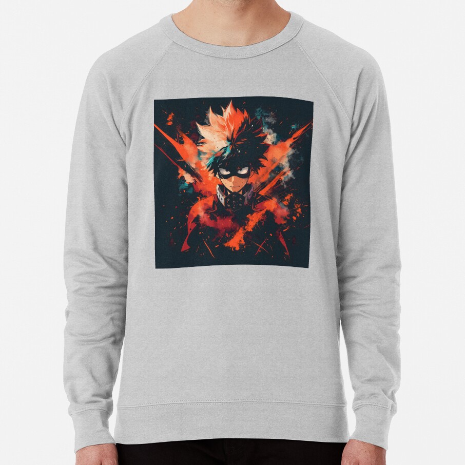 Explosive Hero Vibrant Anime Power Design Sweatshirt - Image 5
