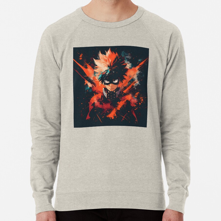 Explosive Hero Vibrant Anime Power Design Sweatshirt - Image 4