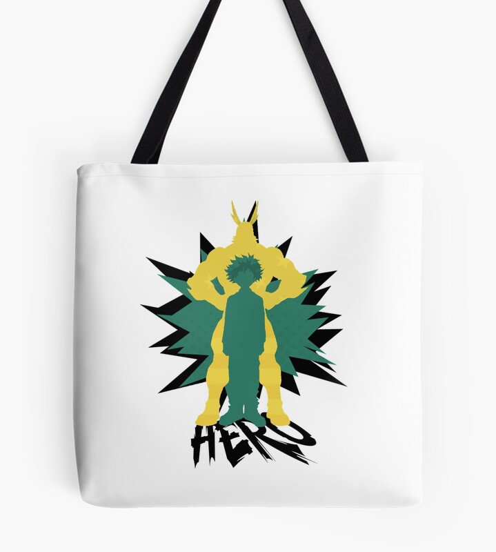 Deku And All Might Boku No Hero Academia Tote Bag