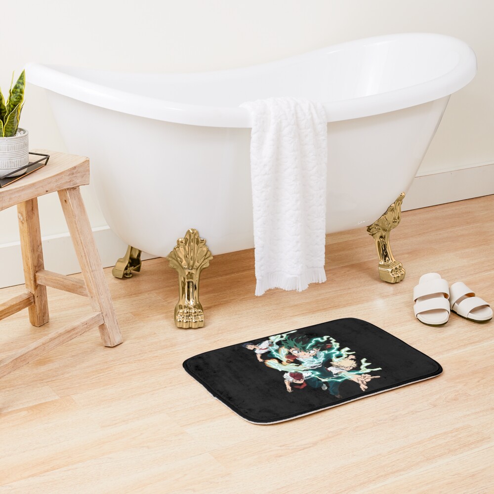 Lucky Think Fast In Every Position The Core Four Gifts For Fan Bath Mat - Image 2