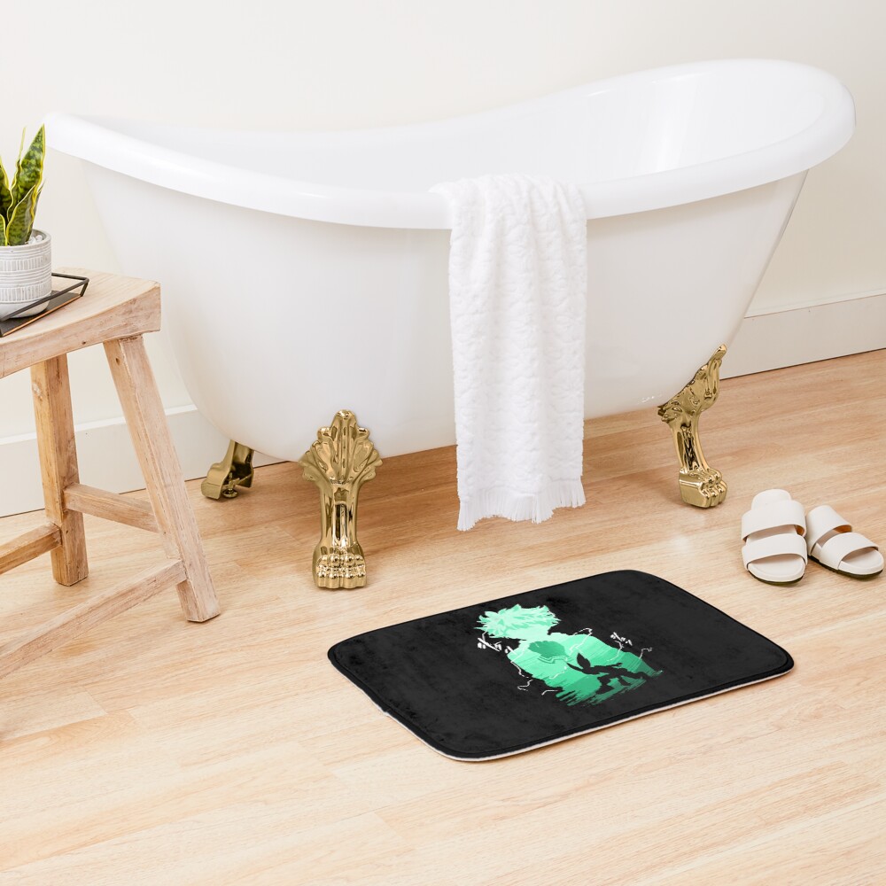 Green Haired Hero Classic Bath Mat - Image 2