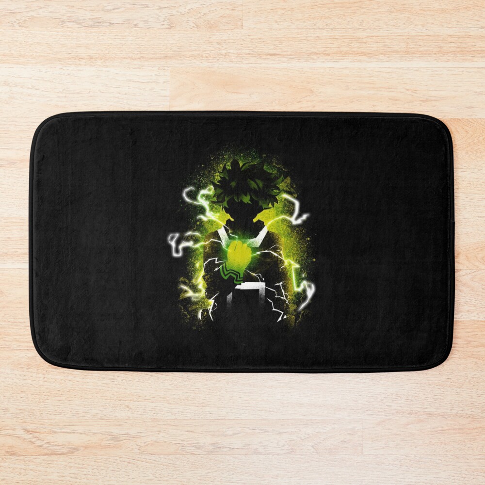 Green Haired Hero Bath Mat