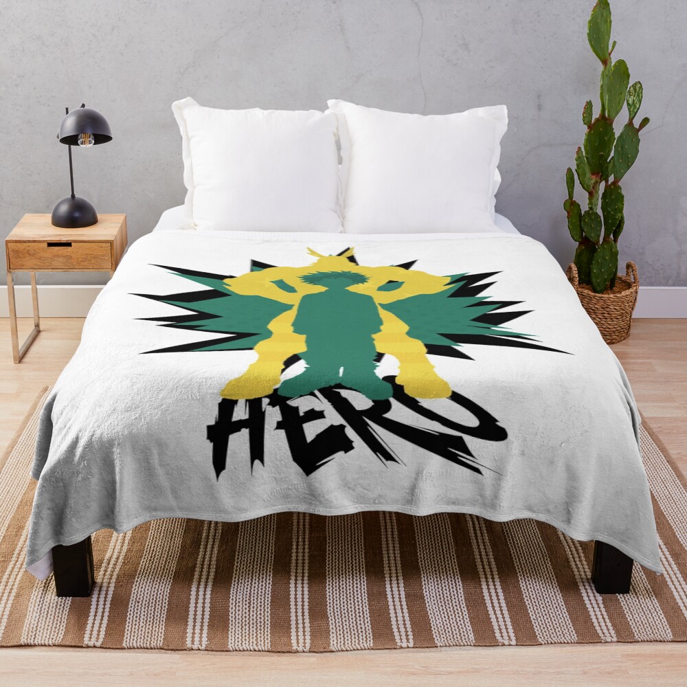 Deku And All Might Boku No Hero Academia Throw Blanket