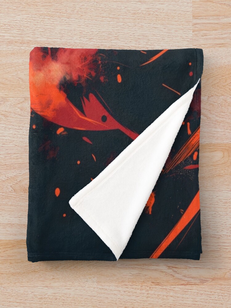 Explosive Hero Vibrant Anime Power Throw Blanket - Image 2