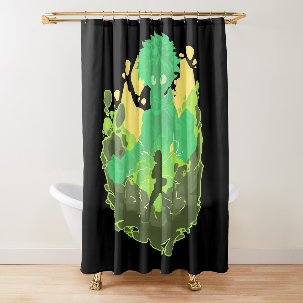 Detroit Smash Silhouette Shower Curtain