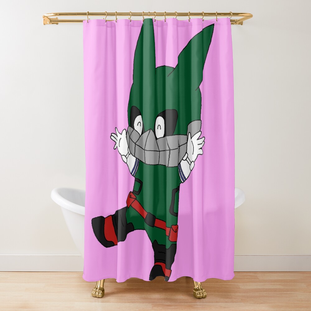 Chibi Deku Shower Curtain
