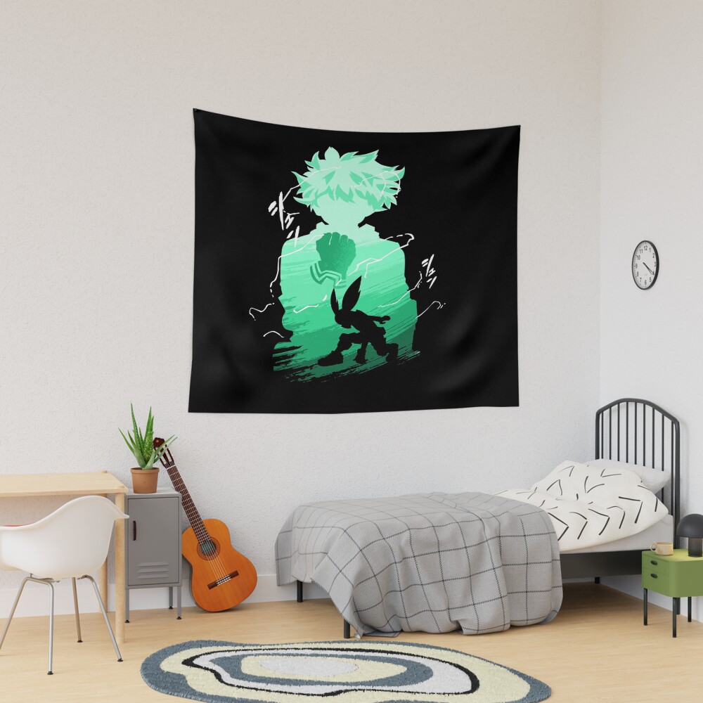 Green Haired Hero Tapestry