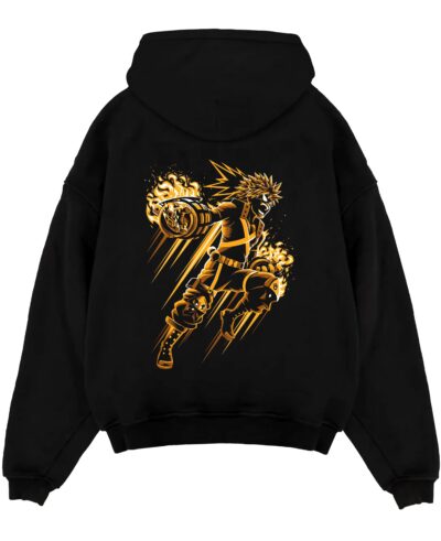 bakugo my hero academia black hoodie flat back design - My Hero Academia UK Shop