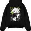 dabi my hero academia black hoodie flat back design - My Hero Academia UK Shop
