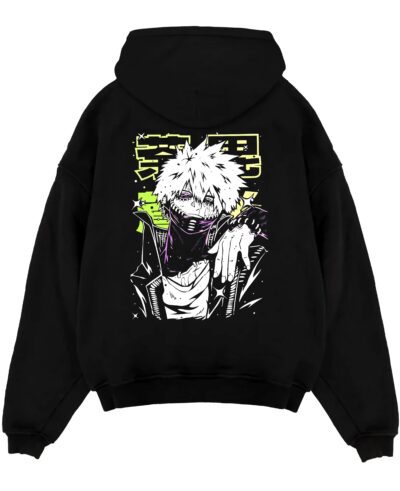dabi my hero academia black hoodie flat back design - My Hero Academia UK Shop
