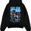 dabi1 my hero academia black hoodie flat back design - My Hero Academia UK Shop
