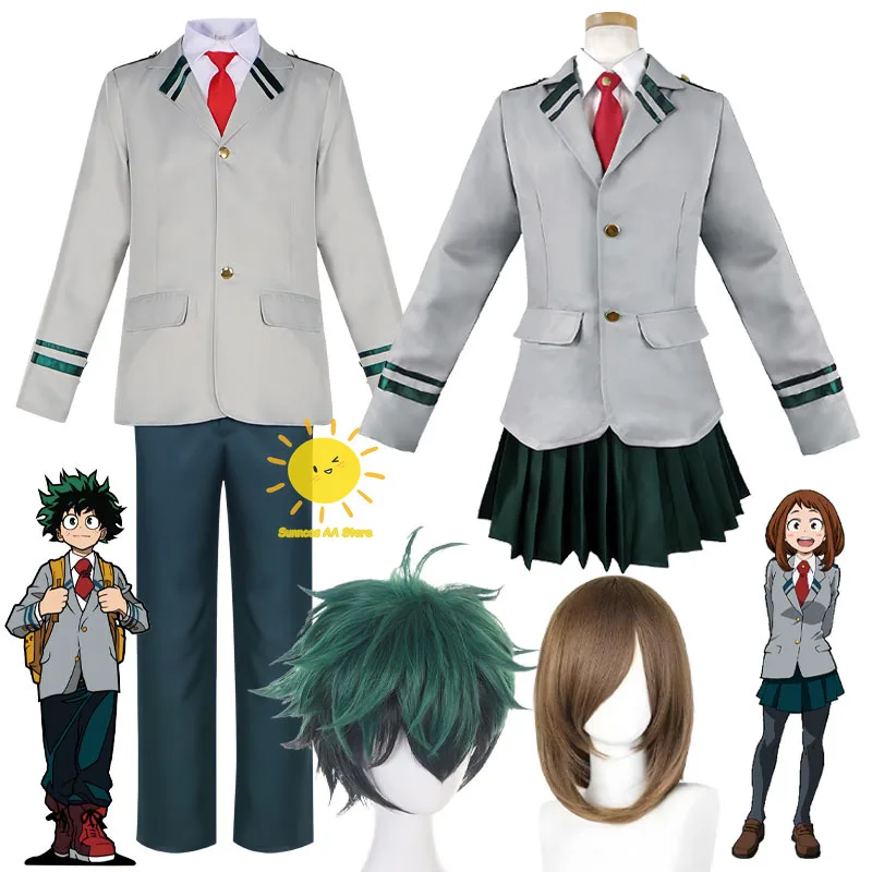 Anime Midoriya Izuku Ochaco Uraraka Cosplay My Hero Academia
